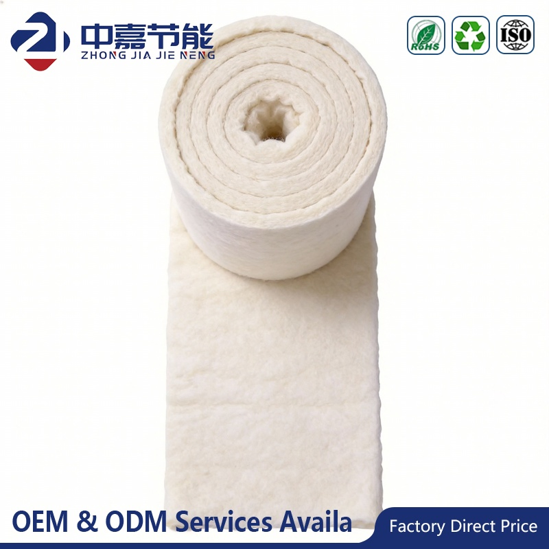 Modern High Temperature Insulation Eco-Friendly Alumina Silicate Needle Punched Ceramic Fiber Blankets Customizable Dimensions
