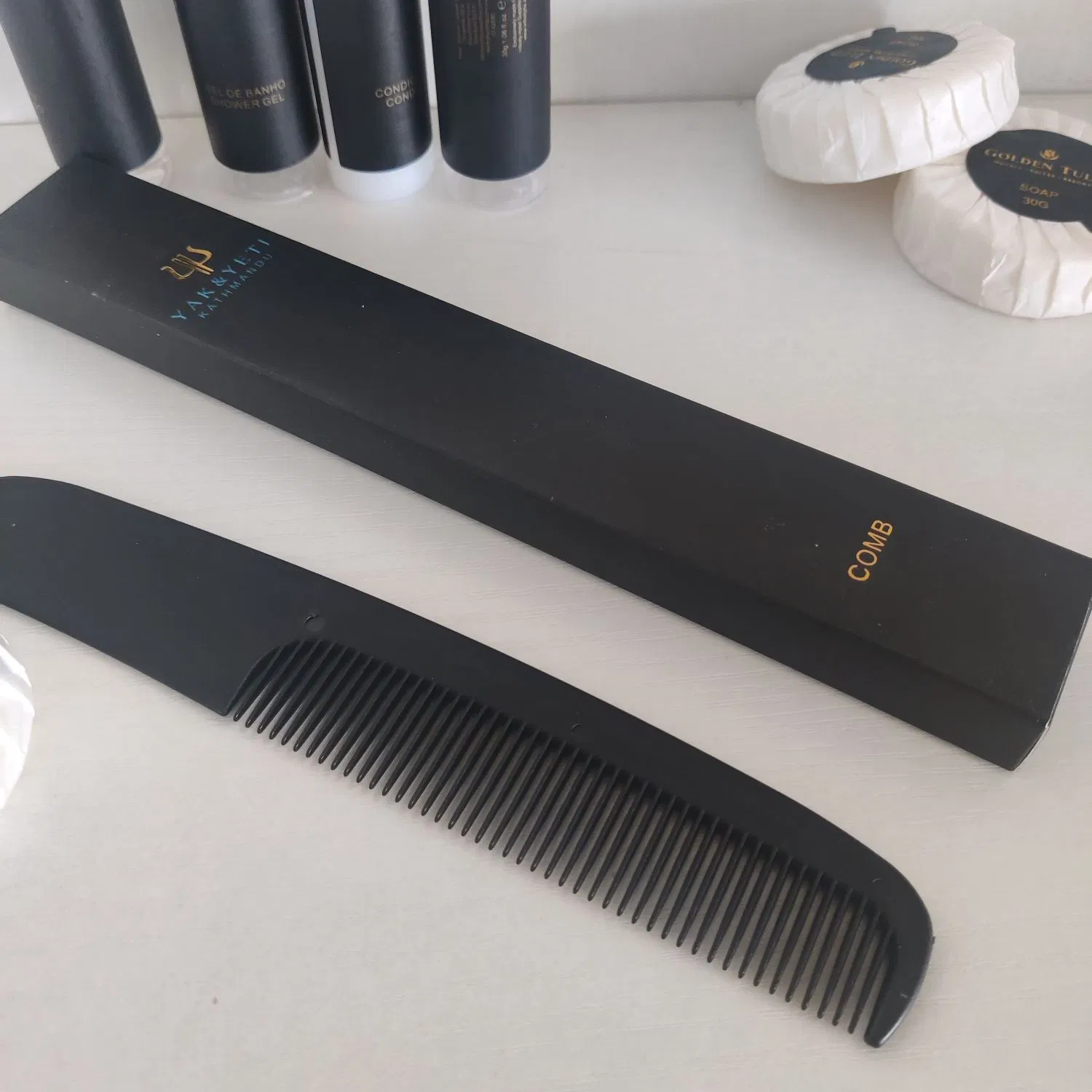EEC Friendly Biodegradable Wheat Disposable Hotel Comb