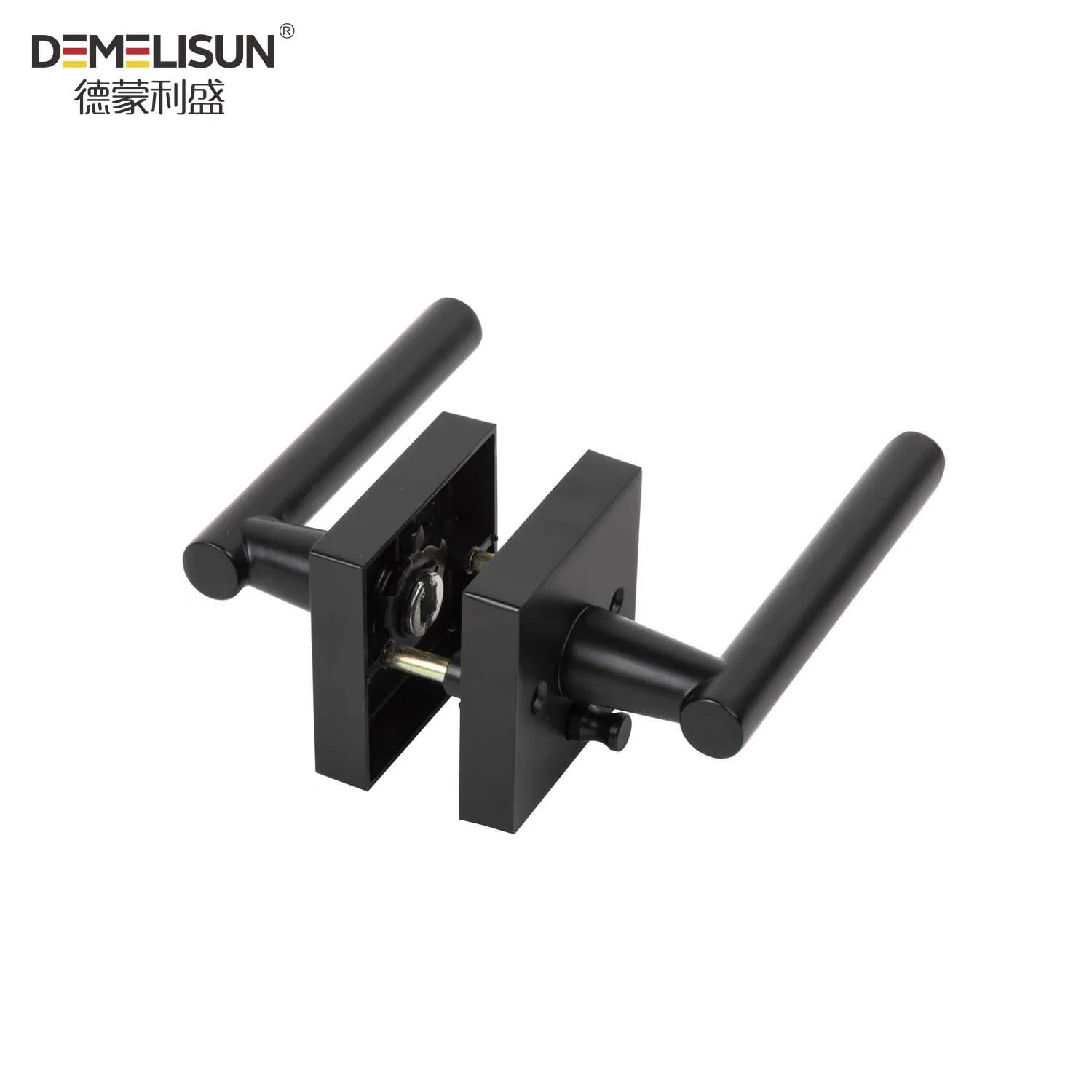 Modern Square Zinc Alloy Furniture Hardware Accessories Interior Door Handle Lever Lock