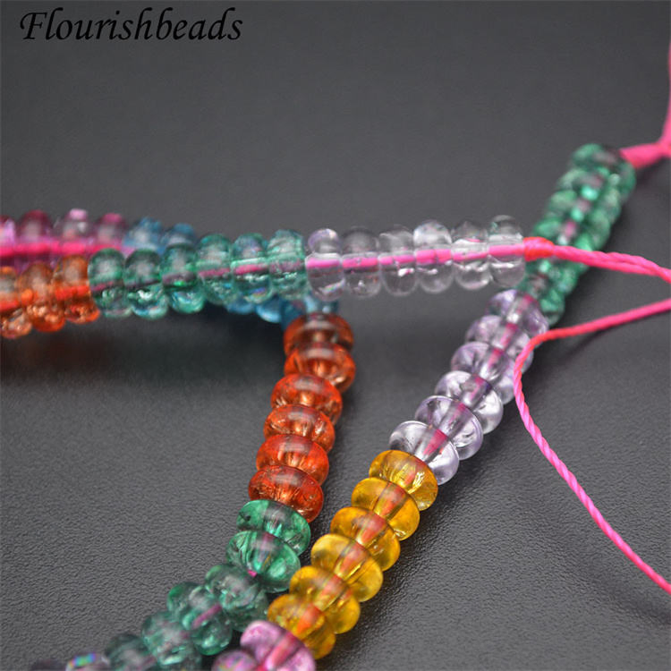 Jewelry Making Supplies Multi Tourmaline Color 3X6mm Heshi Rondelle Glass Crystal Beads for DIY Necklace Bracelet