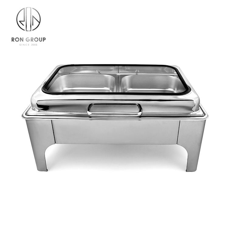 Commercial Hotel Restaurant Kitchen Equipment Stainless Steel Food Warmer Buffet Chafing Dish