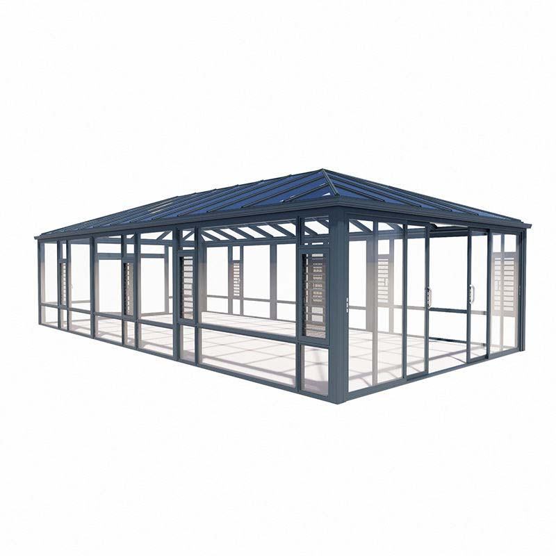 Greenhouse Energy Saving Aluminum Sunroom Aluminium Frame Glass House Garden House