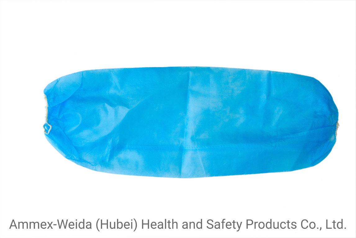 CE Mdr Certificates Waterproof PP+PE Oversleeves for Single Use in Kitchen/Food Processing