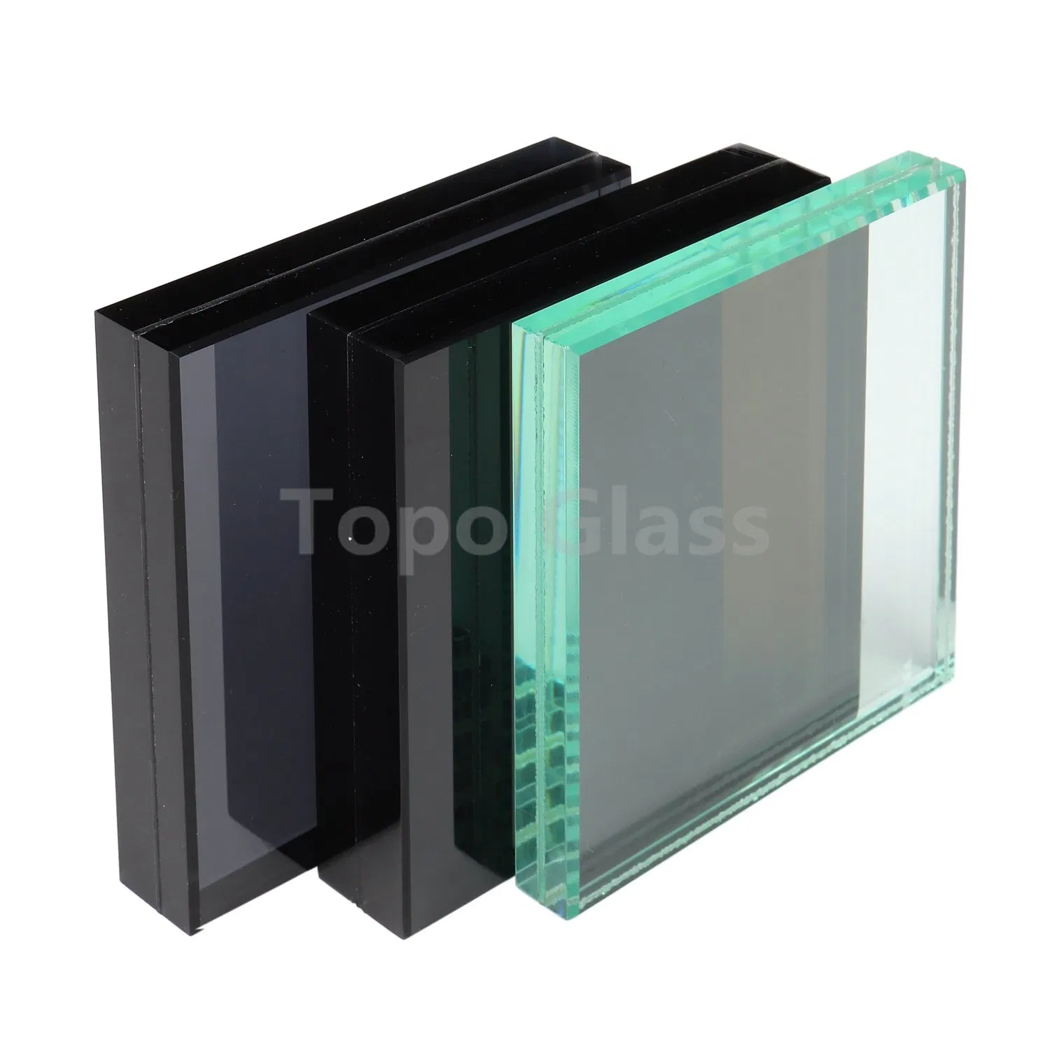 15mm+15mm+15mm+15mm 4 Layers Low Iron Tempered Laminated Safety Glass for Construction (LG-TP)
