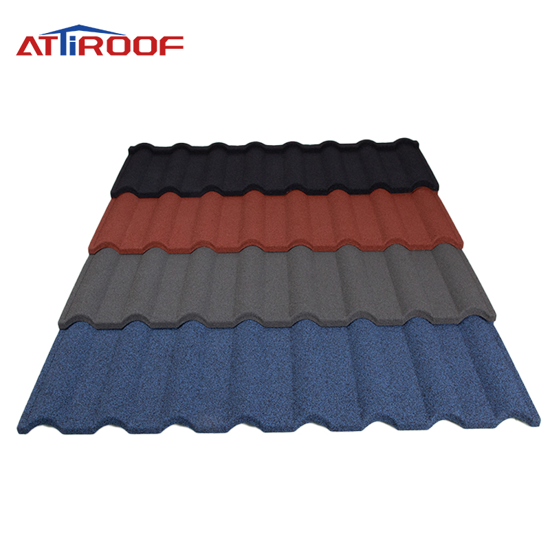Wholesale Building Material 50 Year Warranty Roofing Material Stone Coated Metal Roof Tiles