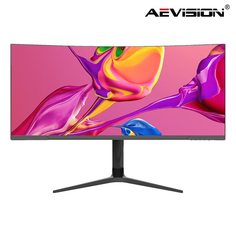 Aevision Hot Sale 34" Qhd 180Hz Ultrawide Monitor 4000: 1 Contrast Ration 1500r 1ms Response Multi-Viewer Function Display