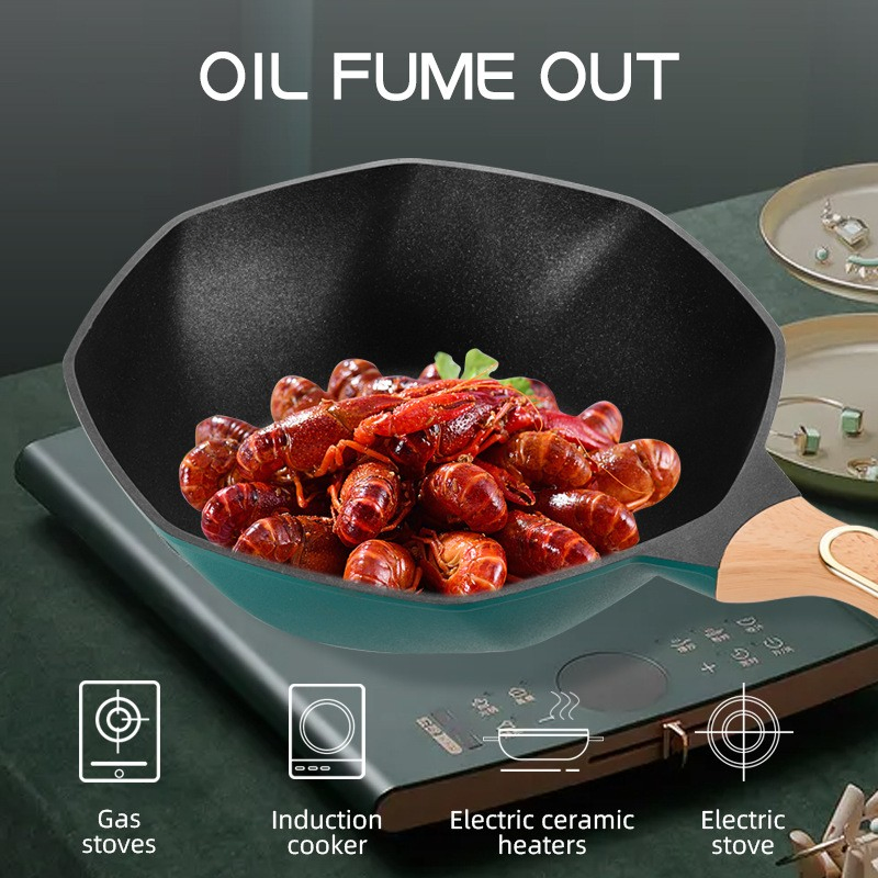 30 Cm Square Deep Chef Frying Pan Skillet with Non Stick Coating Cookware for Saute and Grill