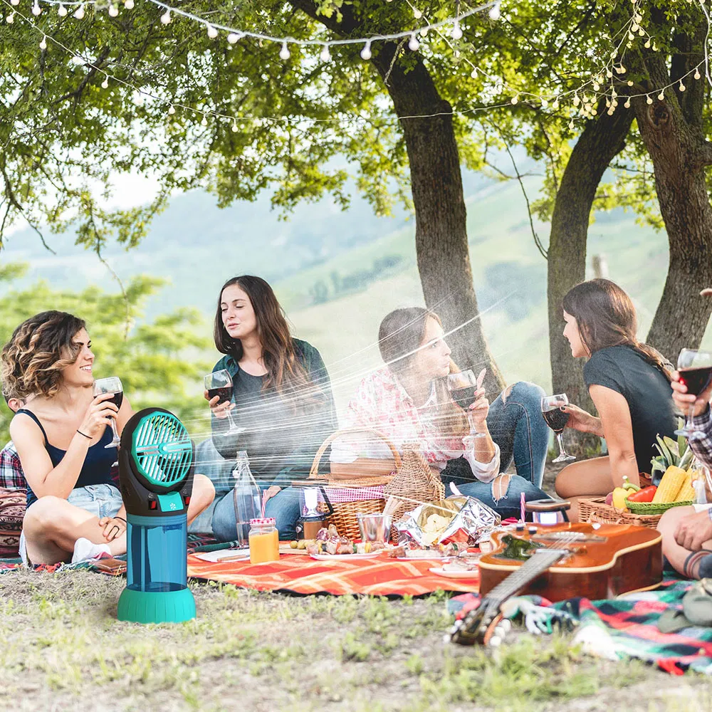 Factory Wholesale Misting Handheld Cooling Fan for Outdoor Use with Refillable Spray Water Tank