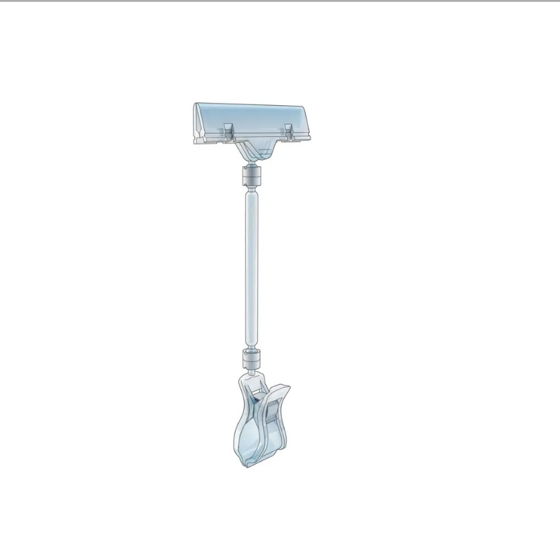 Price Card Holder Big Transparent "Sign Clip" with Power Clamp Price Labelling Displays Price Displays Sign Clips