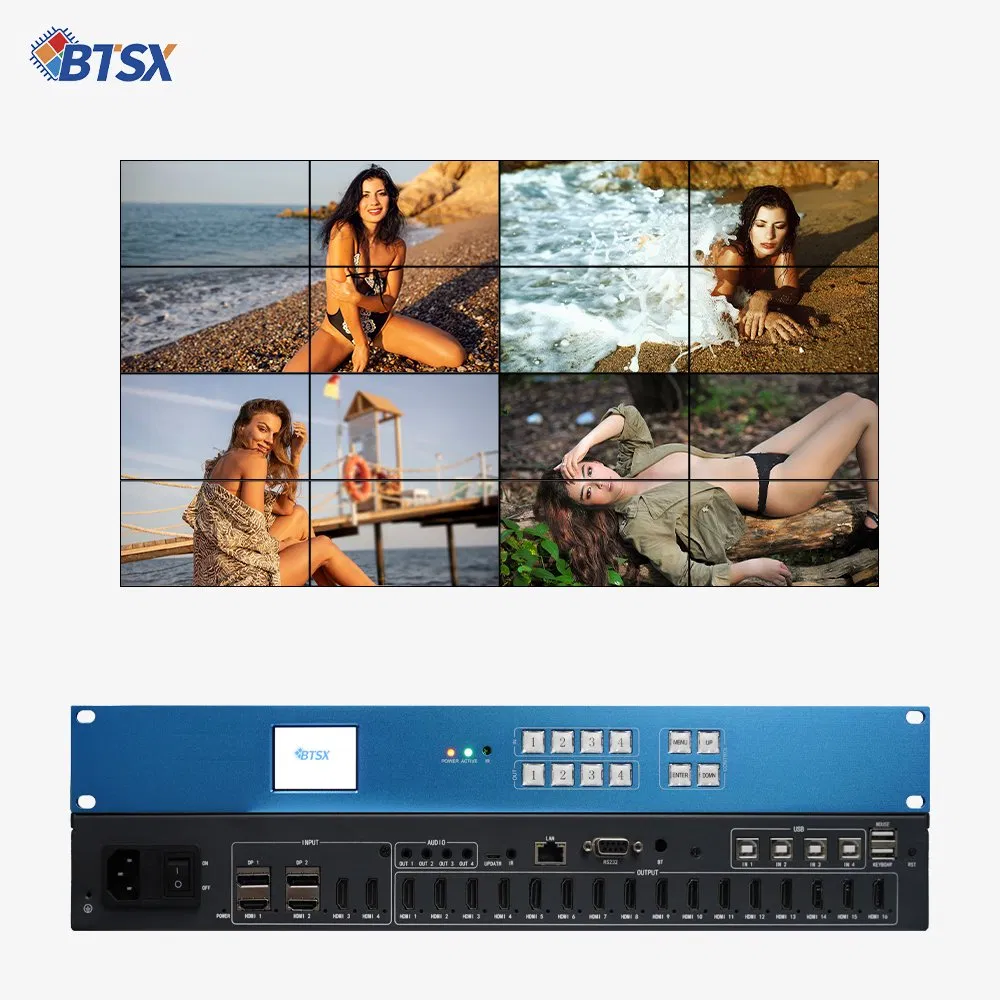 Видеопроцессор 4K60 для видеостен с мультиоконным режимом