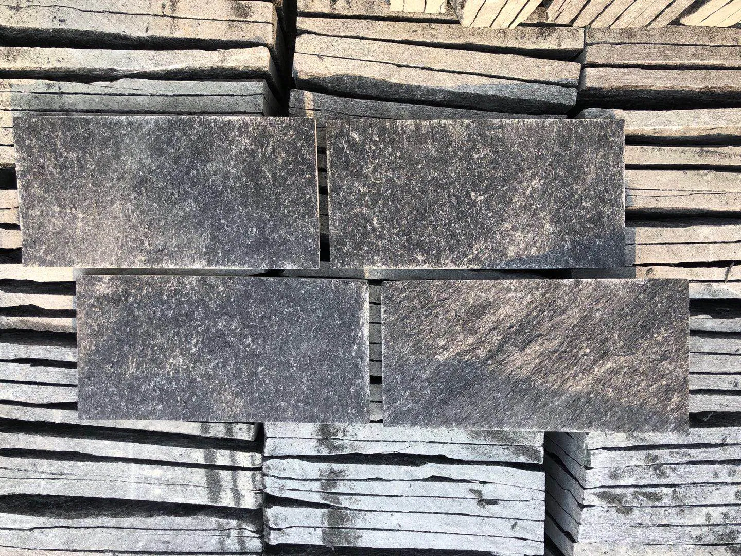 Dark Grey G654/G604/G623 Granite Mushroom Stone for Outside Wall Cladding