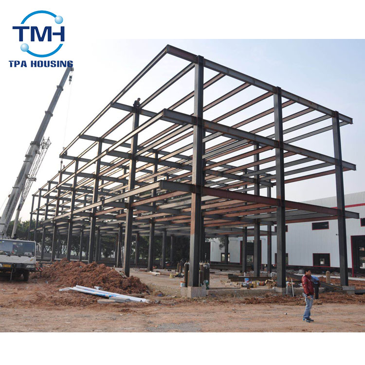 3 Storey Steel House Building Material Prefabricated Steel Deck Warehouse Shopping Mall Steel Structure Building