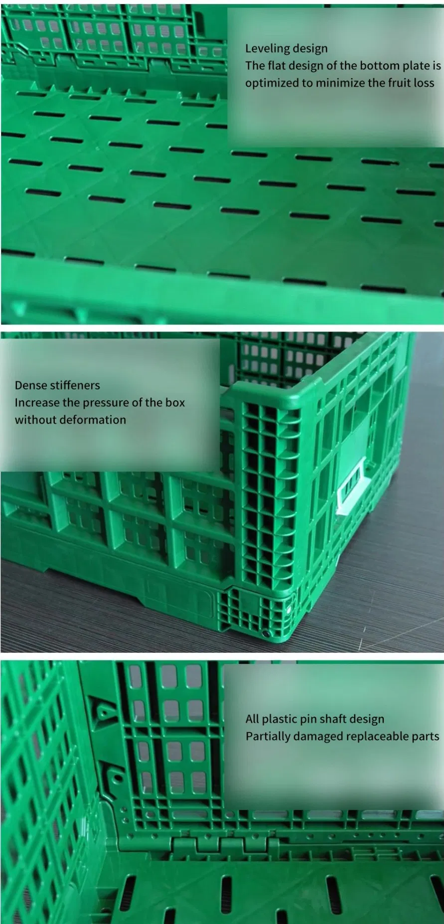 Stackable Interlocking Design Space-Saving Efficient Plastic Crate