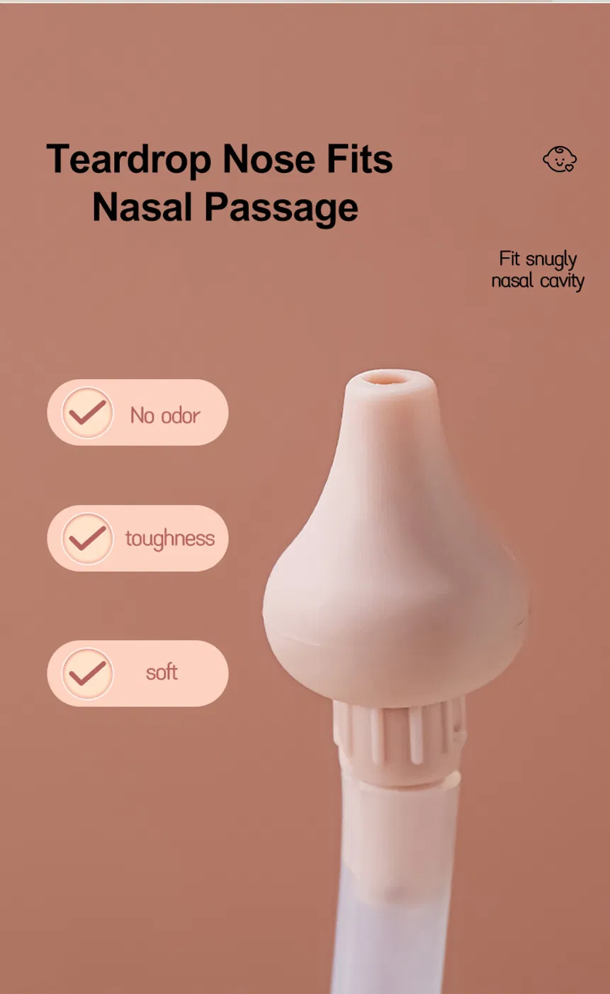 New Arrival Baby Nose Cleaner Mouth Suction Anti-Reflux Cute Cartoon Baby Nasal Aspirator