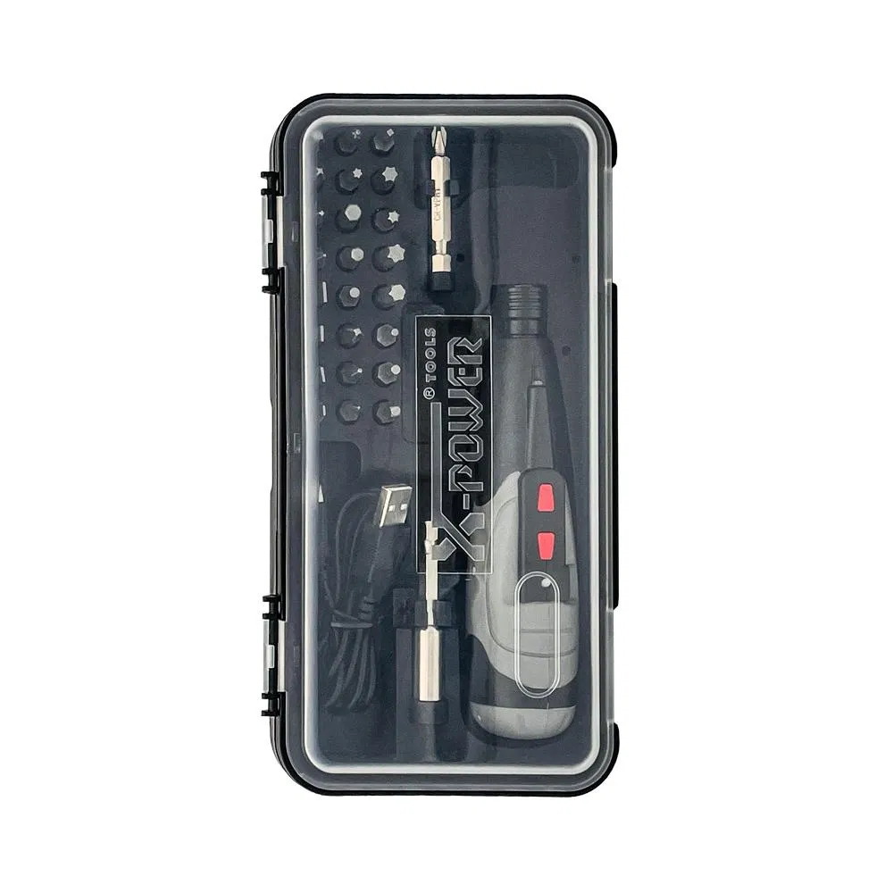 Kcs219 Rechargeable 3.6V Lithium Cordless Screwdriver with Electric and Manual Modes in USB-C Charging with LED Working Light Quick Chuck