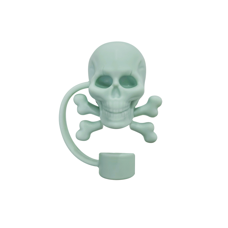 Halloween Cute Silicone Straw Cover Topper Tumbler Dust Proof Protector for Reusable Straw Cap