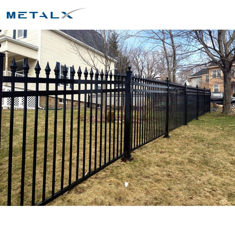 Factory Modern Gates and Fences Design Durable Fence Post Cap Stainless Steel Retractable Metal Fence