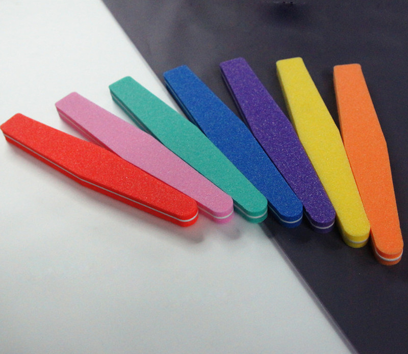 120/180 Grits Emery Disposable Sponge Nail Files for Nails