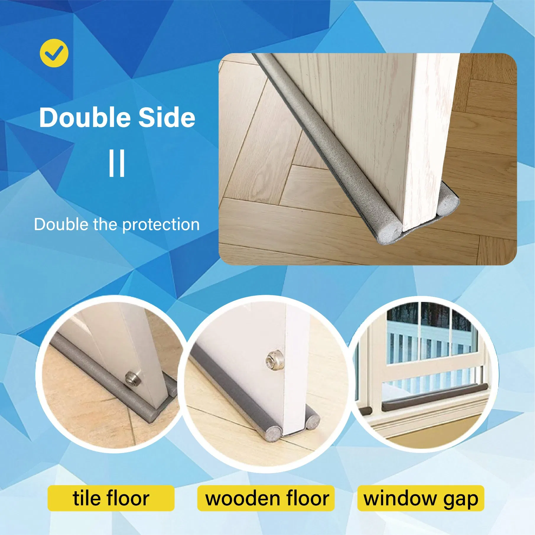 Manufacturer Supply Reduce Noise Flexible Dust Stop Door Seal Door Bottom Sealing Strip Guard