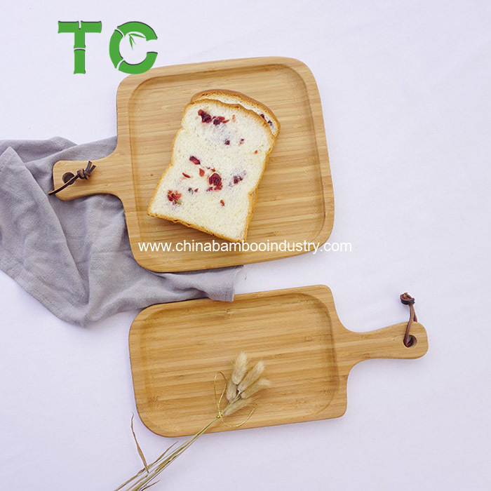 Small Bamboo Cutting Board for Bread and Food Serving