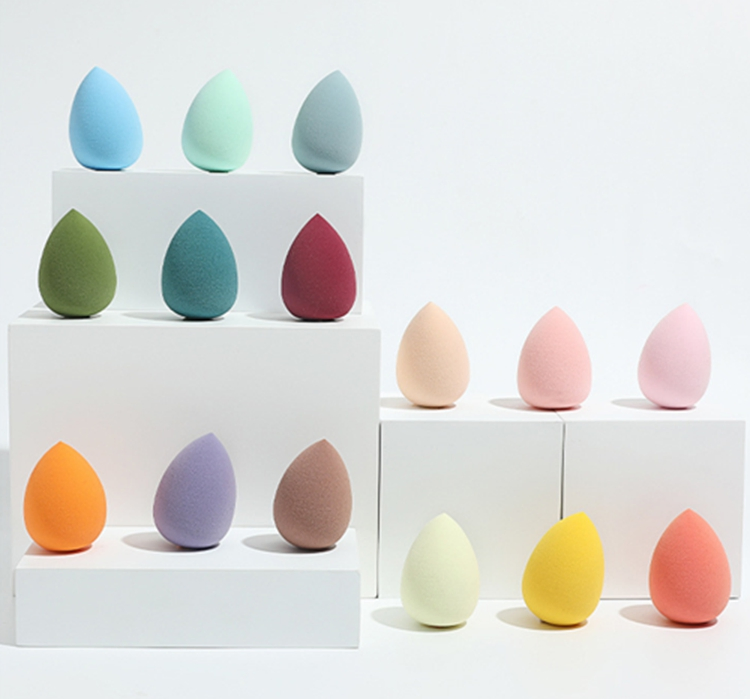 Custom Logo Soft Tear Drop Latex Free Makeup Applicator Sponge 3D Blender Beauty Cosmetic Face Makeup Sponge