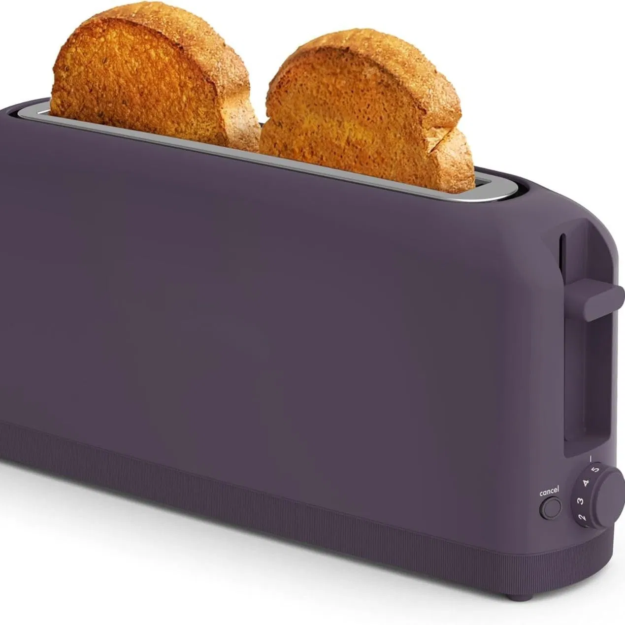 10-Inch Slot 900W Slim Toaster with 6 Browning Settings, Reheat & Cancel Buttons