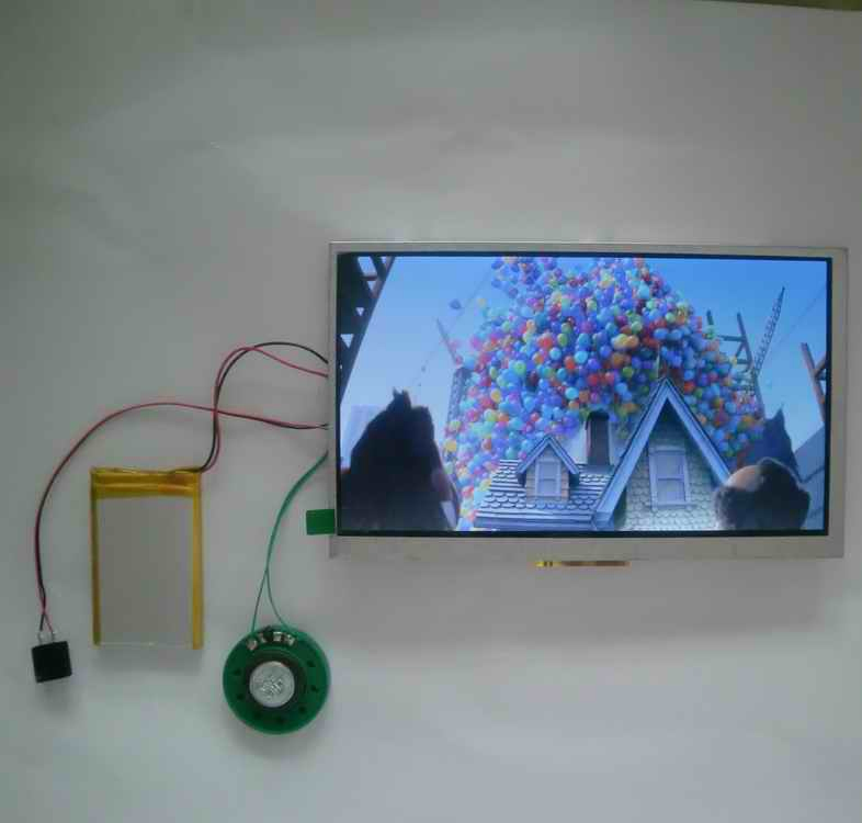 Cheapest 7inch LCD Screen Video Card Module with EVA Foam