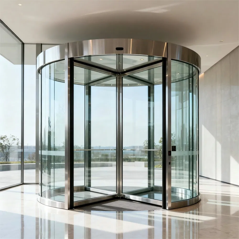 4 Wings Automatic Revolving Door for Bank/Office Building/Shopping Mall/Convention Center