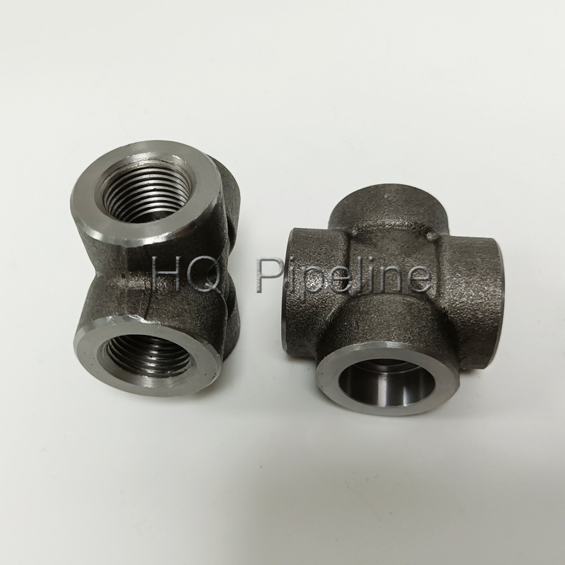 Forged Steel High Pressure 2000lbs 3000lbs 6000lbs Socket Weld Cross