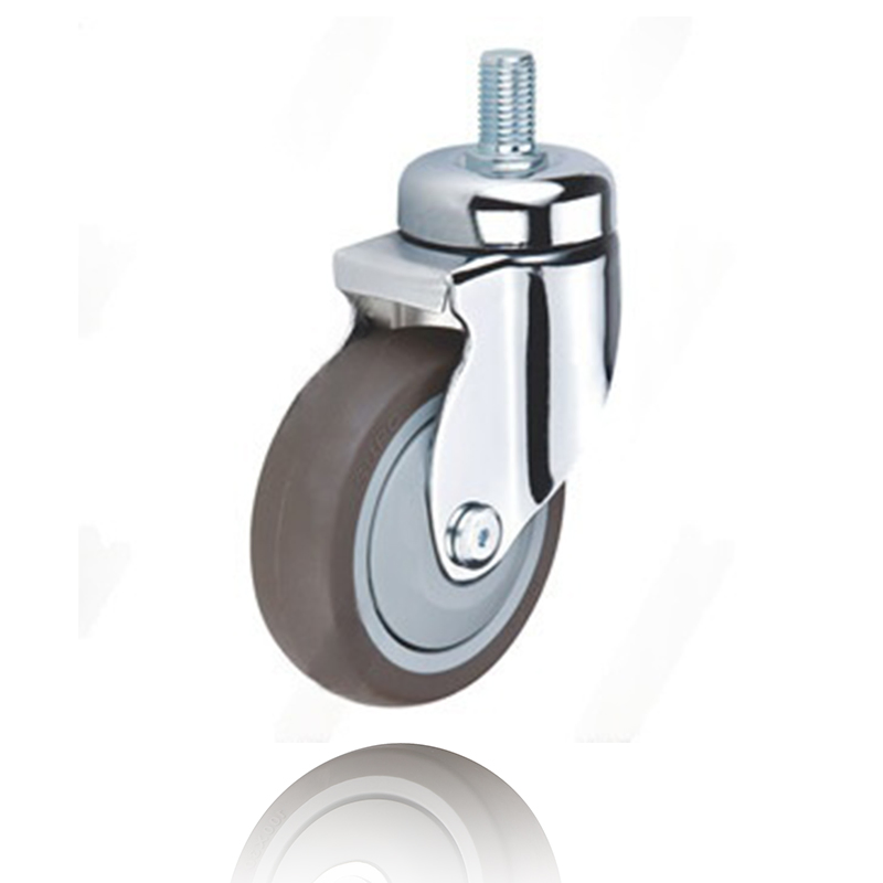 Plate Swivel TPR Customizable Stable Medical Beds & Chairs Rueda Industrial Caster