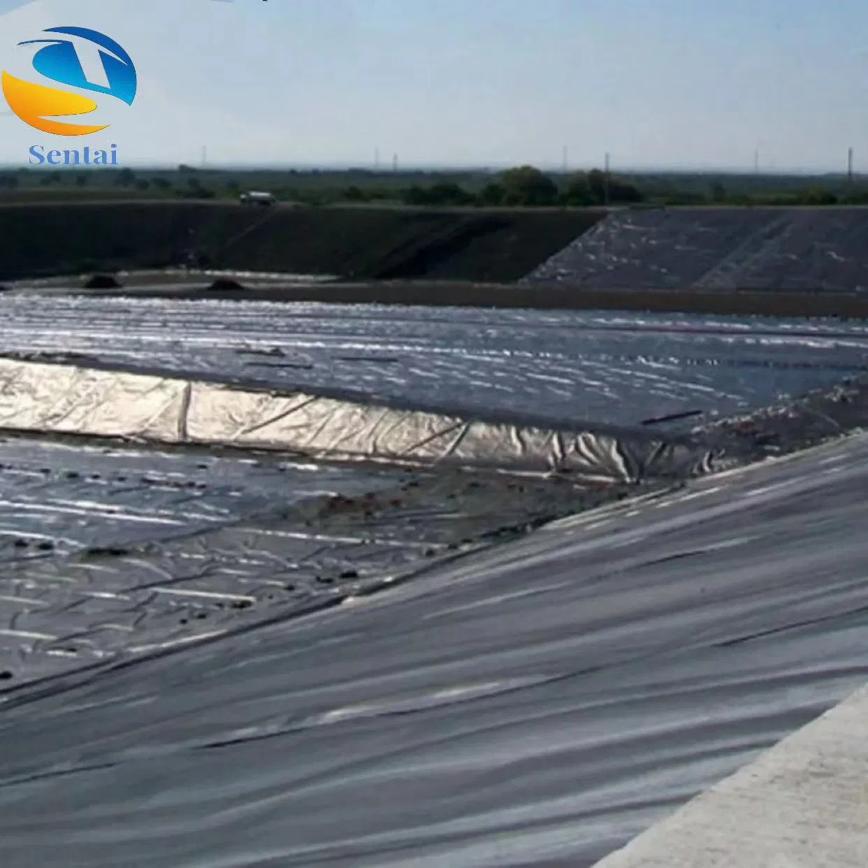 High-Performance HDPE Geomembrane for Tailings Pond Seepage Control Cover of Landfill Site for Heap Leaching Pool Ash Residue Yard HDPE Geomembrane