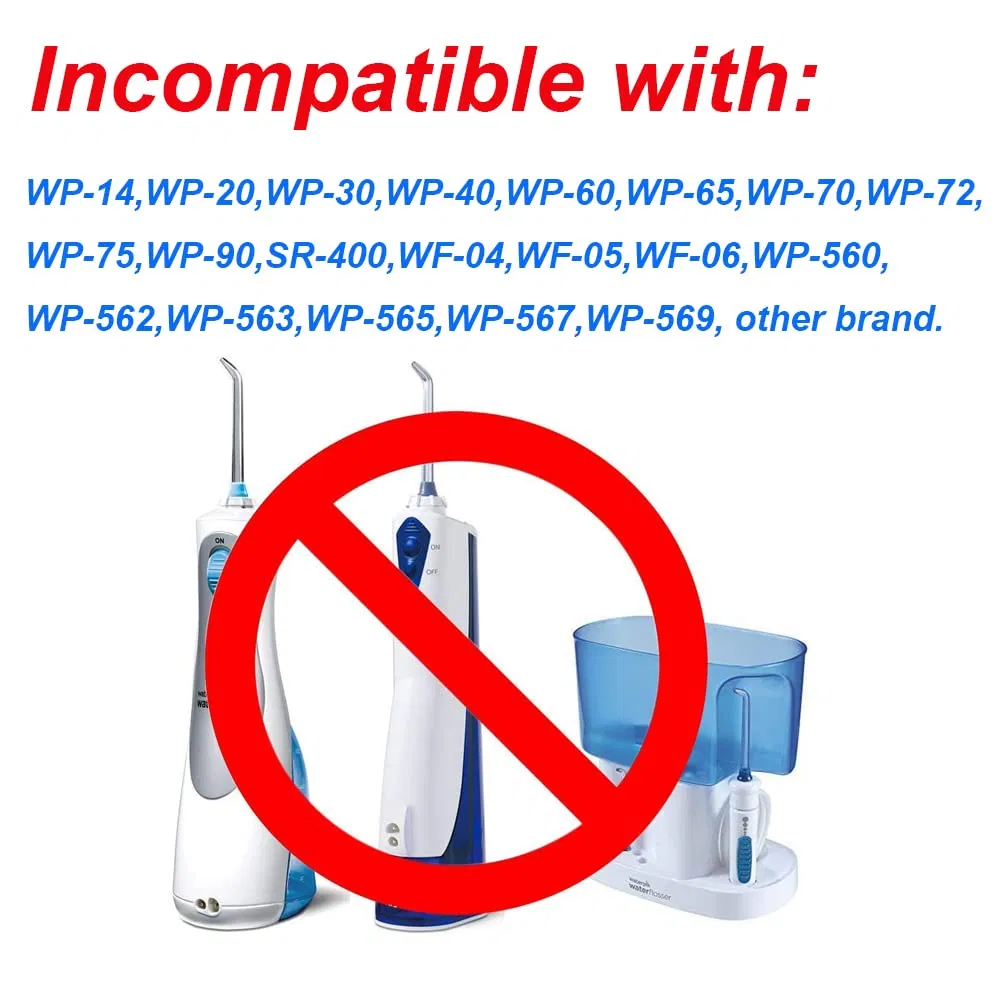SJ Replacement Tips Compatible Waterpiks Multi-Color Dental Periodontal Water Flosser Tip Replacement Water Flosser Pocket Tips