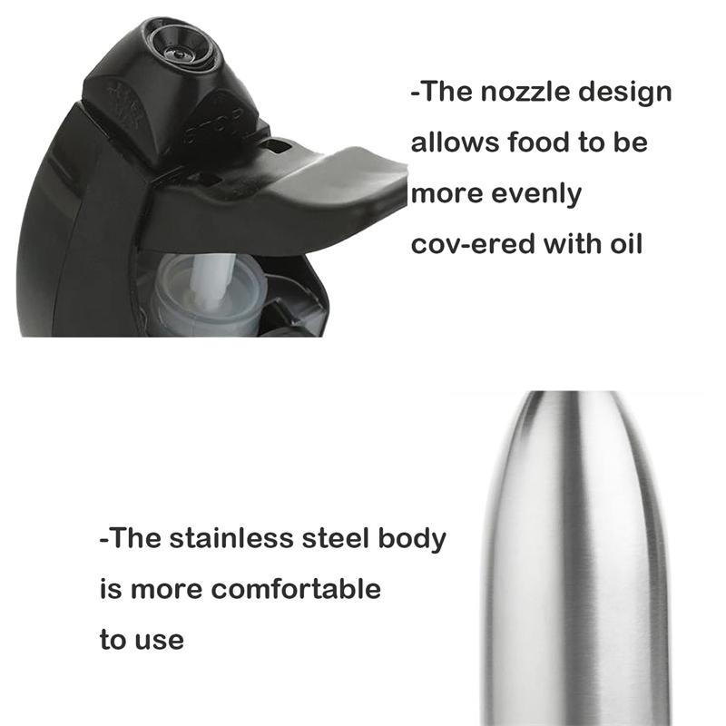 500ml Sauce Vinegar Sprayer Dispenser Stainless Steel Olive Oil Sprayer Bottle
