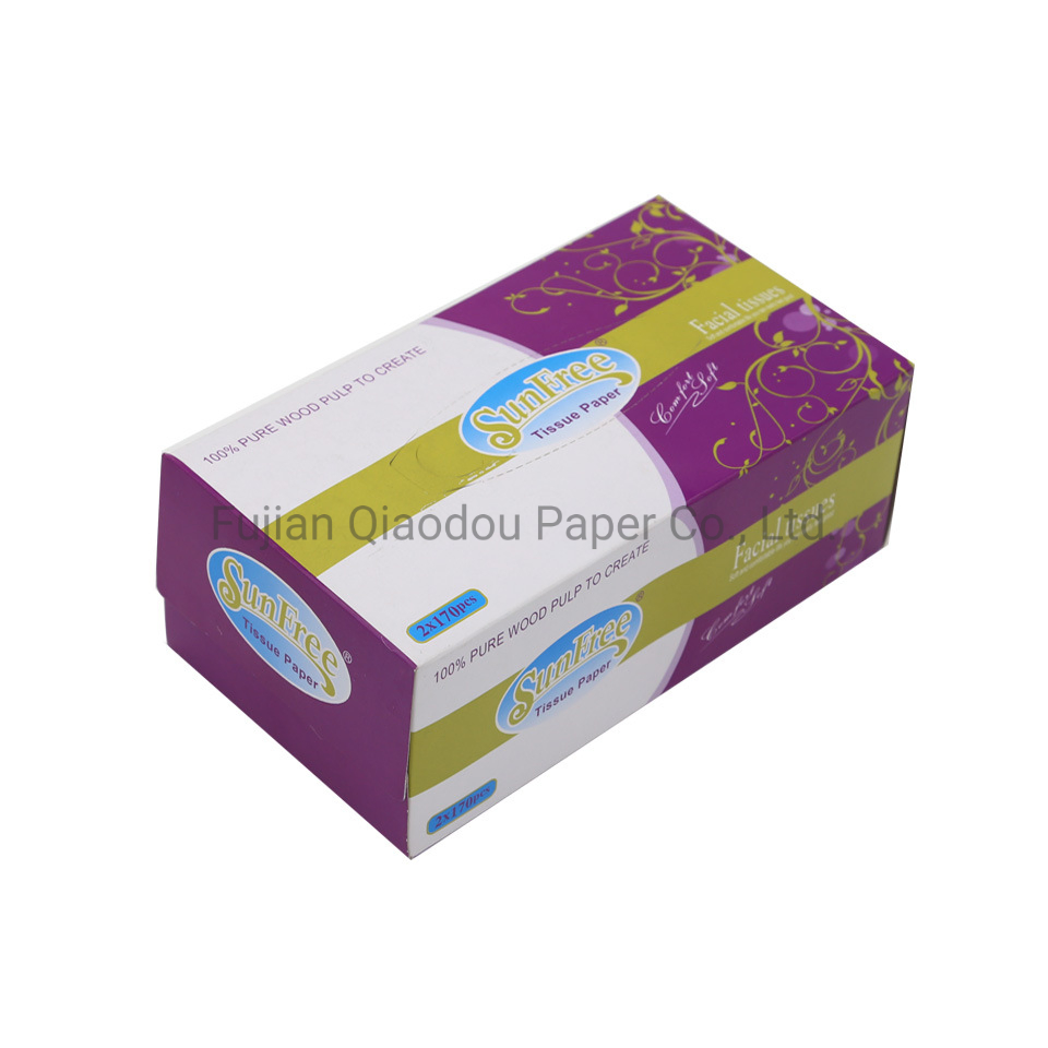 Factory Embossed Box Pure Virgin Wood Pulp Tissue