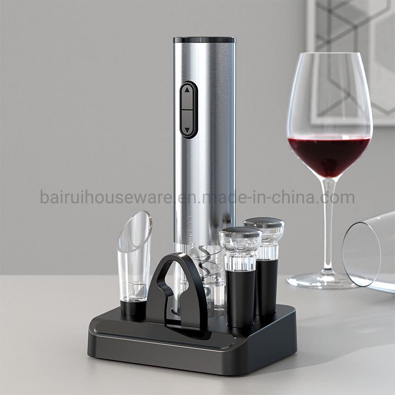 Amazon Bestseller Battery Operated Electric Automatic Red Wine Opener Set