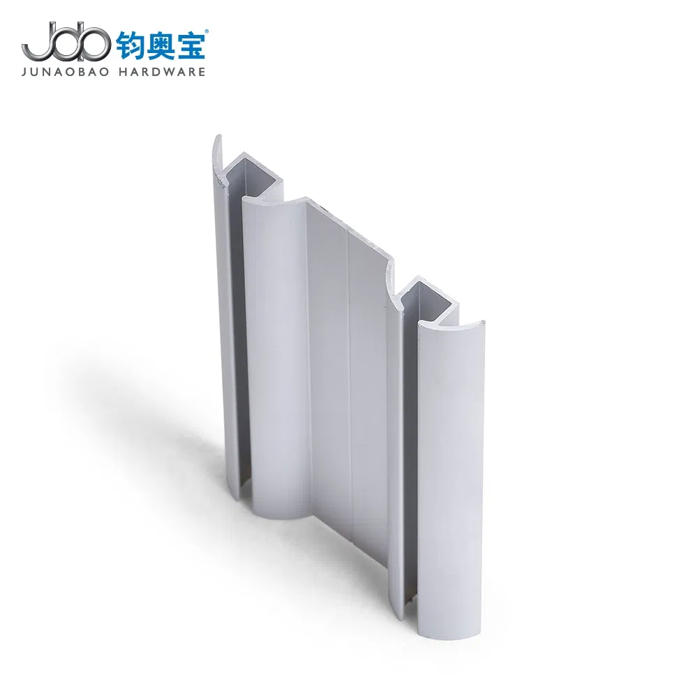 Junaobao Furniture Guide Bottom Rail Profile Anodized Aluminum Profile for Sliding Cabinet