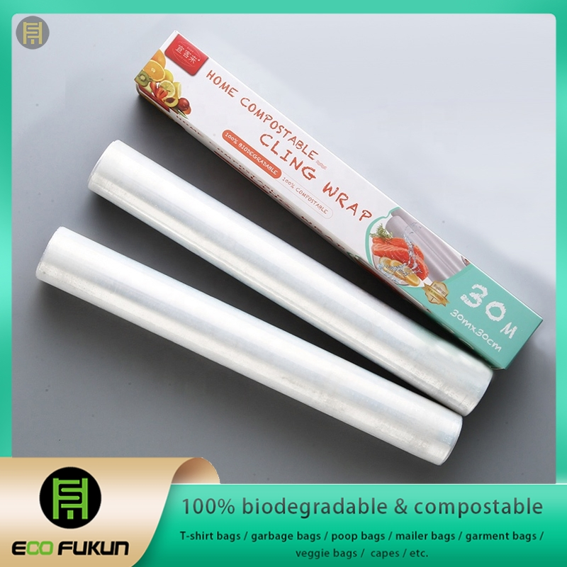 PLA-Based 100% Compostable Plastic Free Cling Wrap