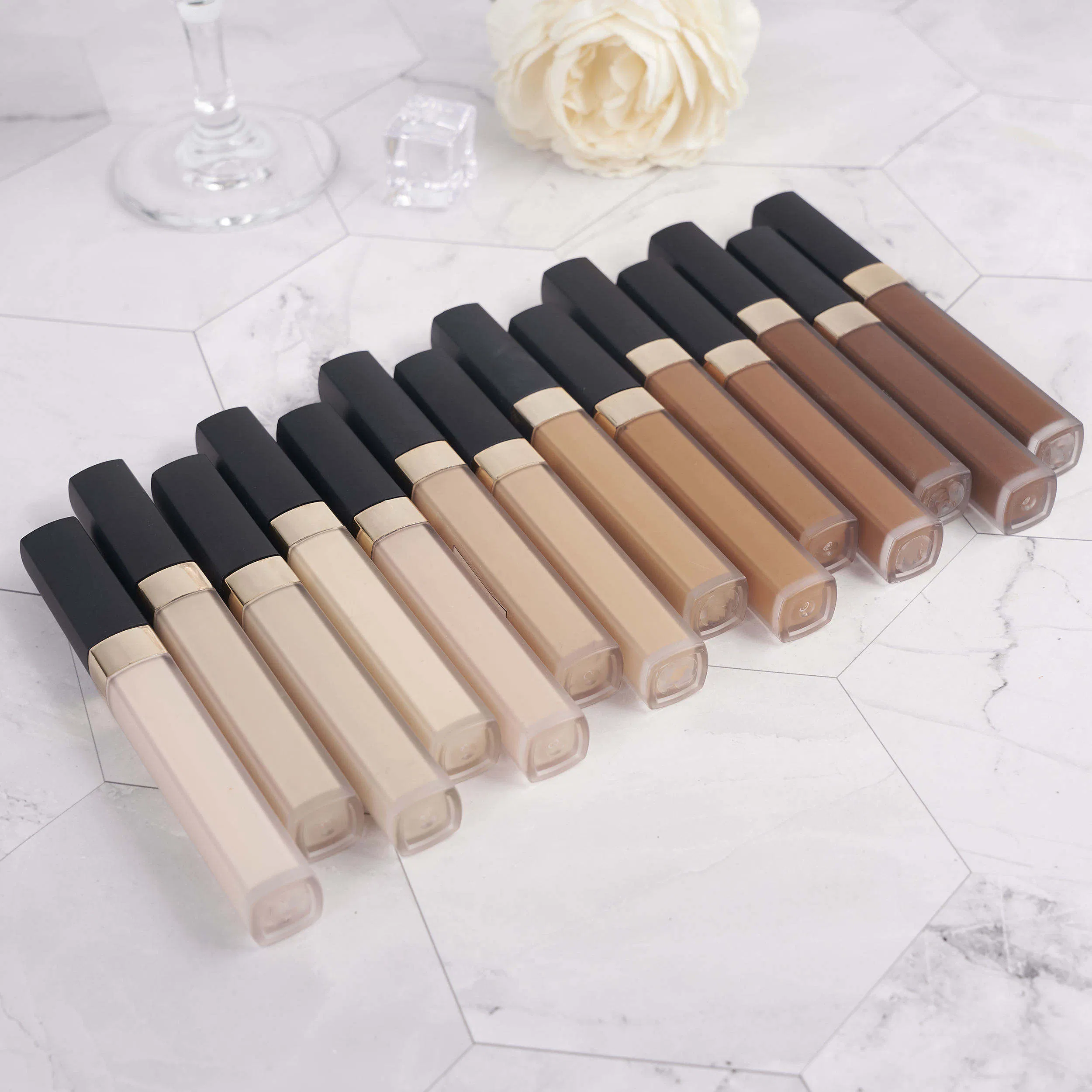 Custom New Arrivals Vegan Waterproof Liquid Concealer Private Label Cosmetic Makeup Full Coverage Concealer