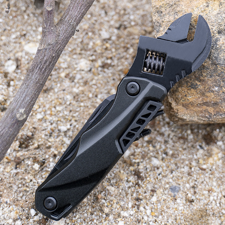 Versatile Outdoor Tool Set: Hammer, Knife, Pliers, and More