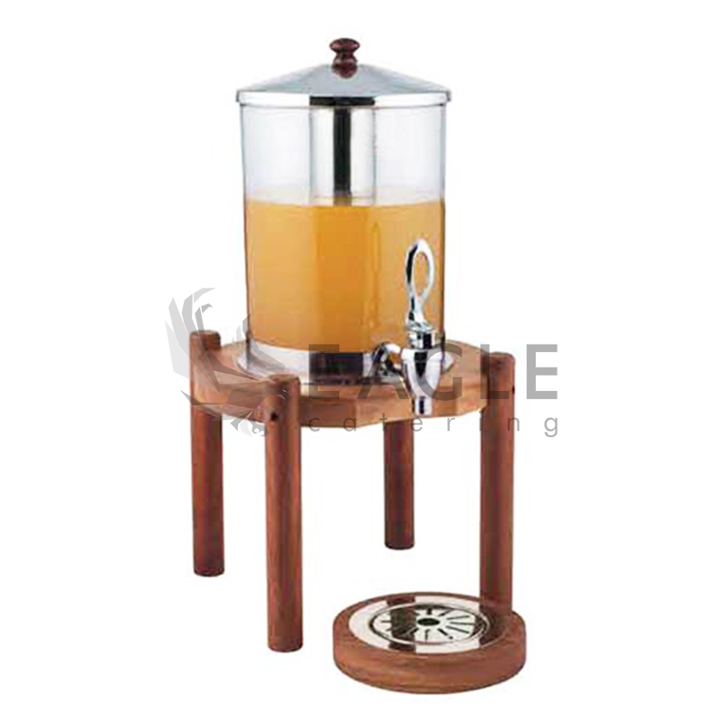 Wooden Base Commercial Beverage Juice Dispenser