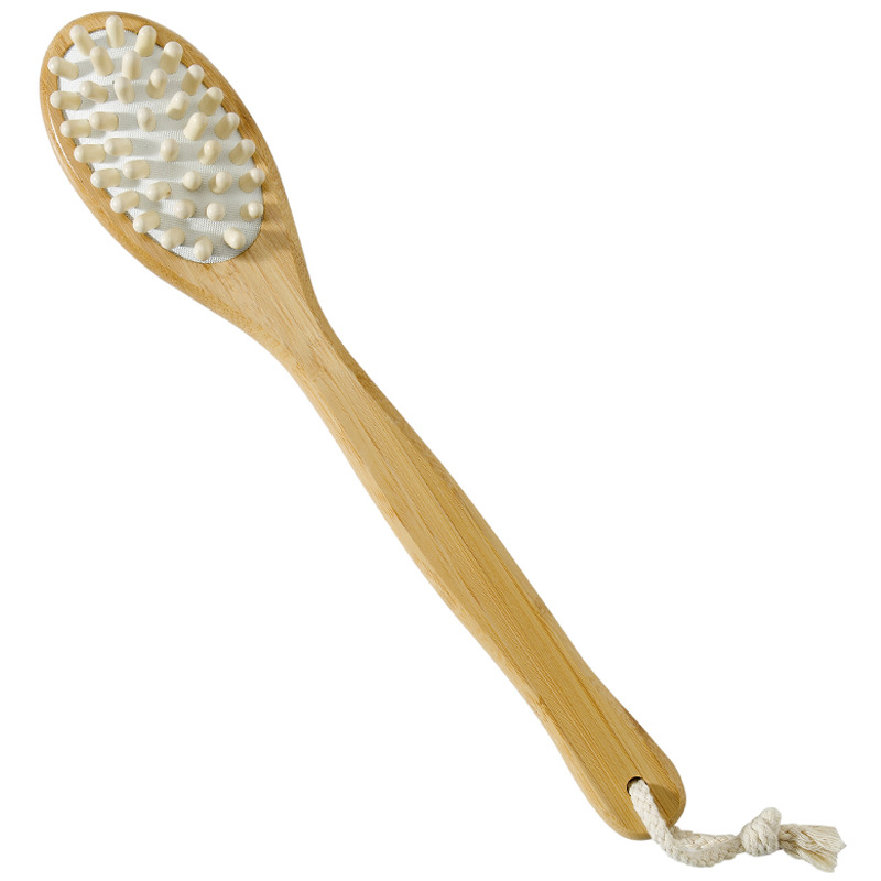 FSC Bamboo Handle Bath Brush with Message Head Body Brush