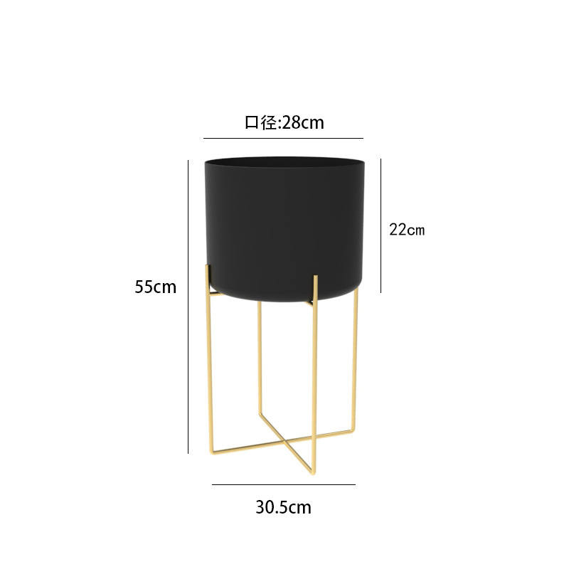 Nordic Style Iron Art Flower Stand Creative Interior Metal Living Room Shelf Flower Pot