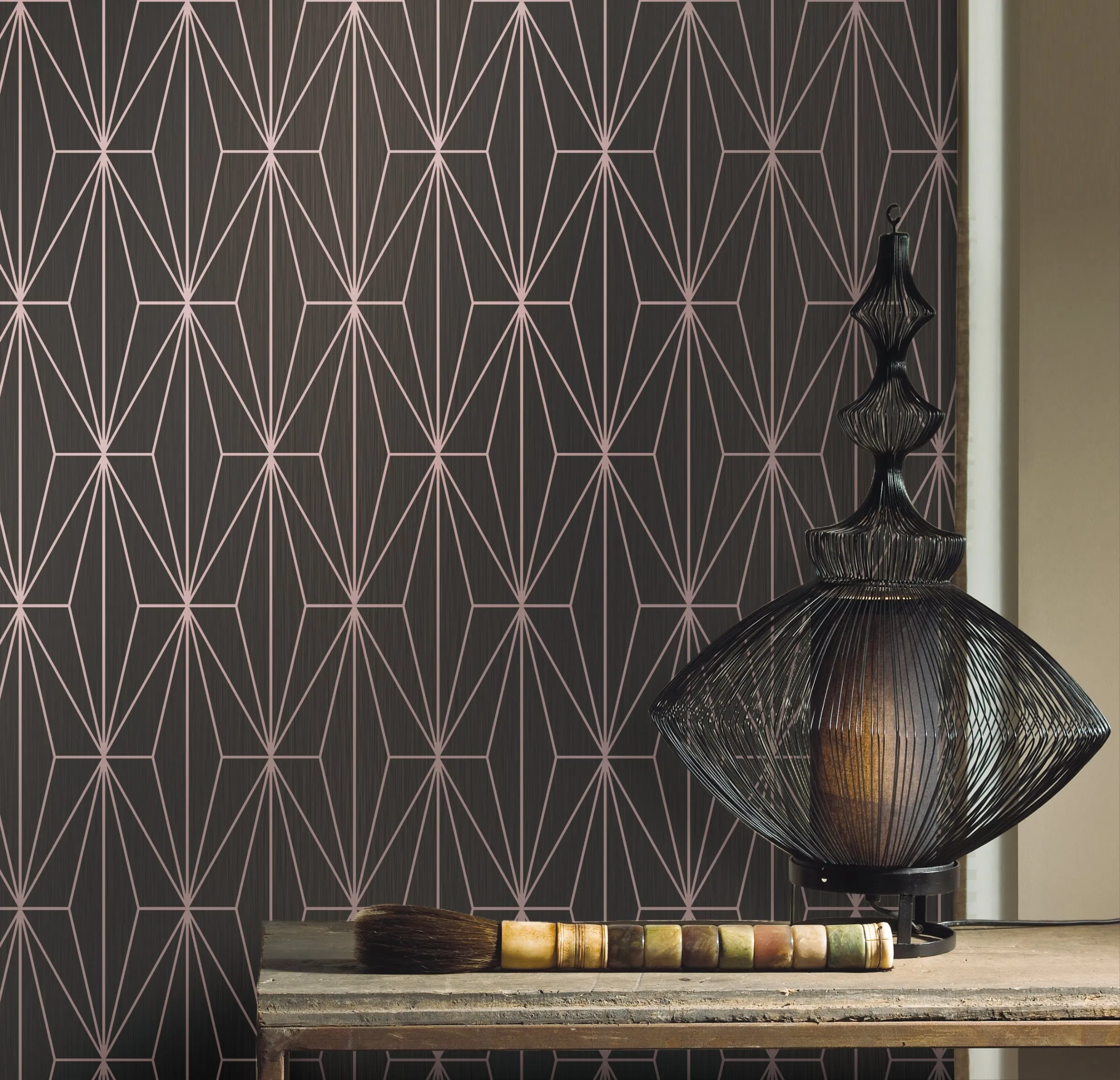 My Wow Luxury Geometrical Wallpapers Vinyl Wall Coating Non Woven Wallpaper HD