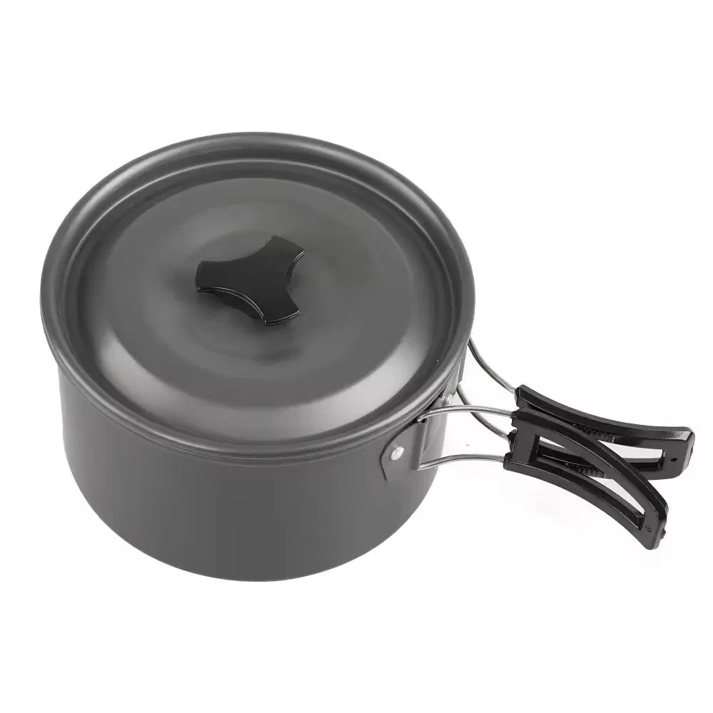 Lightweight Travel Portable Cooking Pot Multipurpose Alumina Picnic Pot