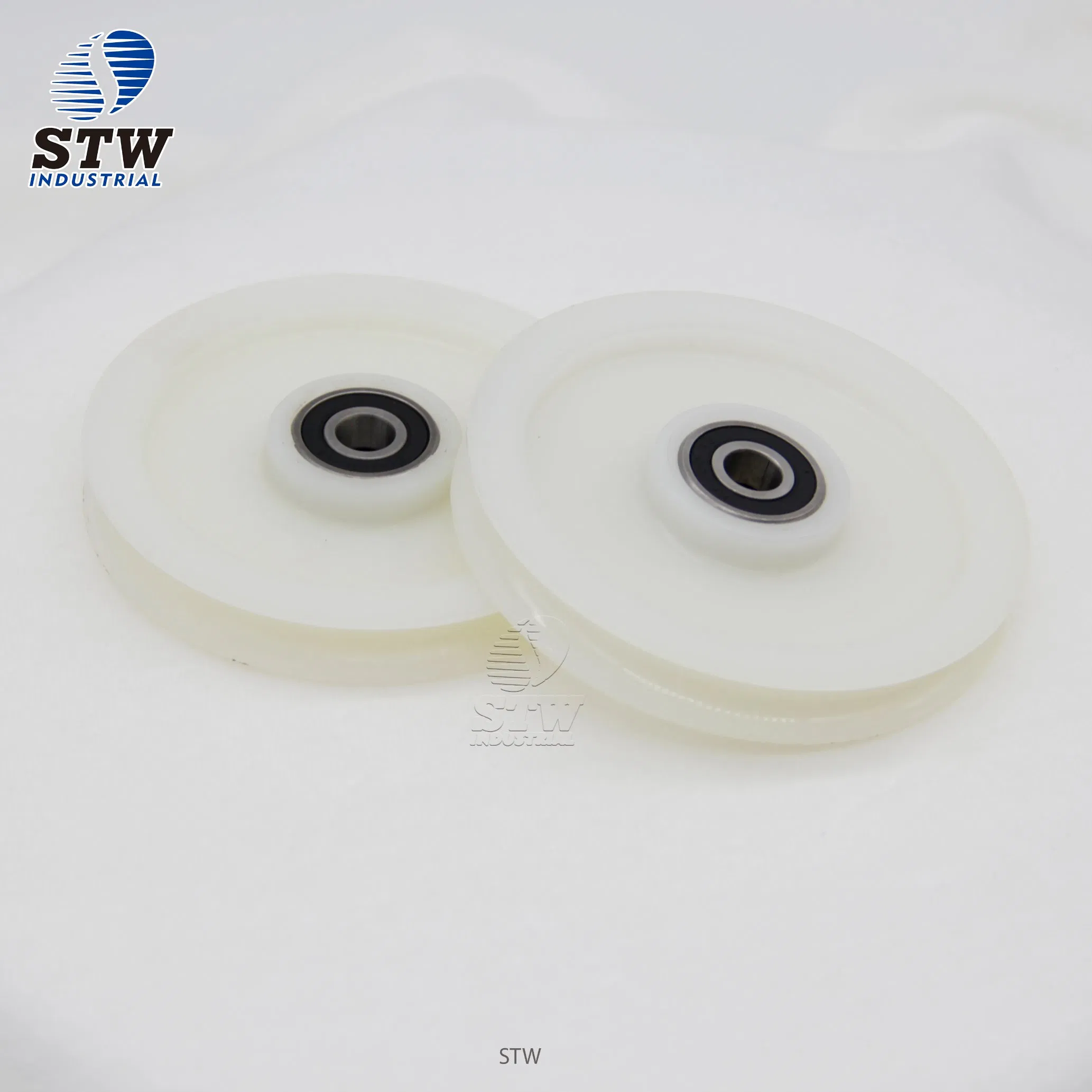 4 Inch Industrial Nylon Roller for Hand Trolley Carts Plastic Wheel Pulleys