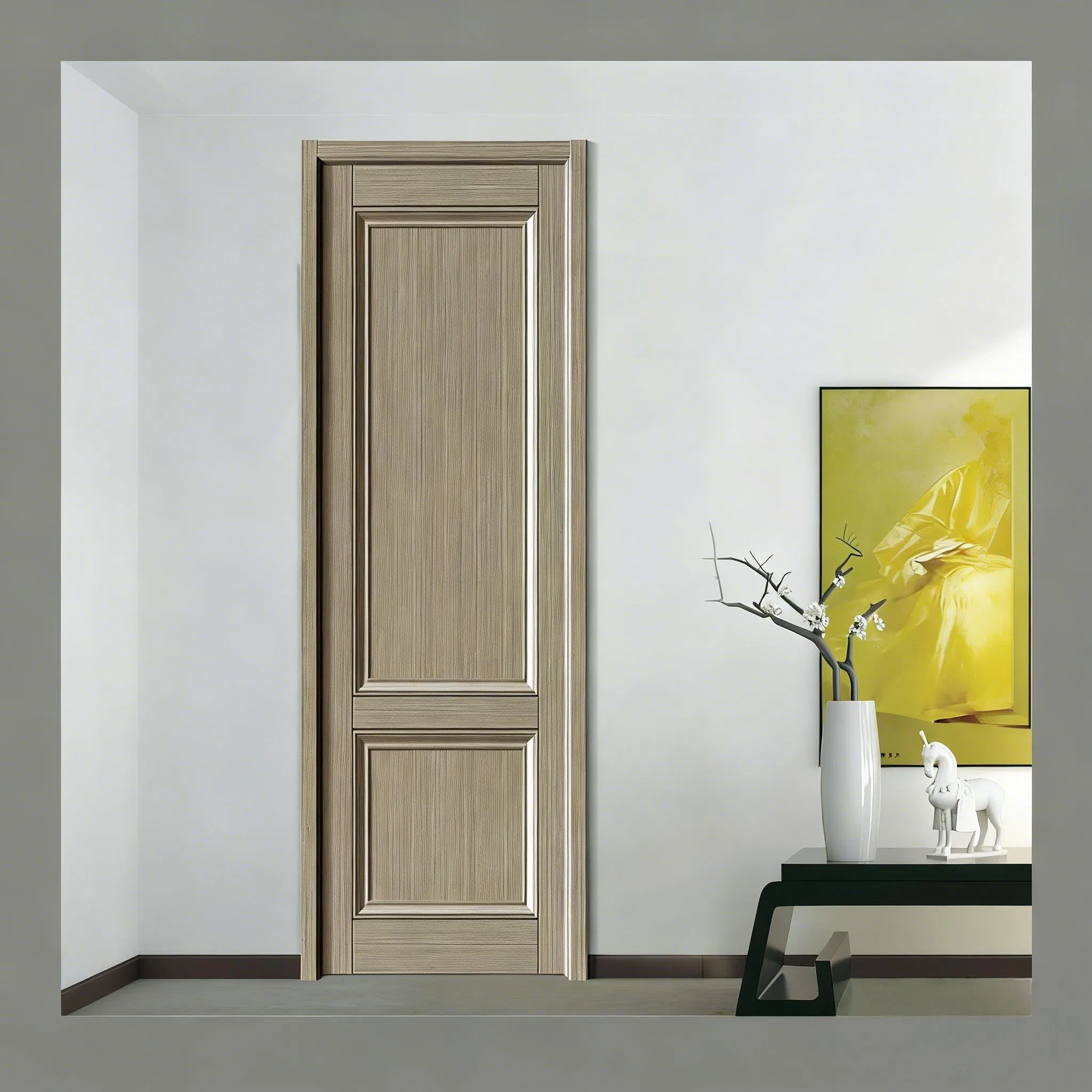 Durable Solid Single Turkey Style Door Modern Structure for Residential Interior Housing Projects