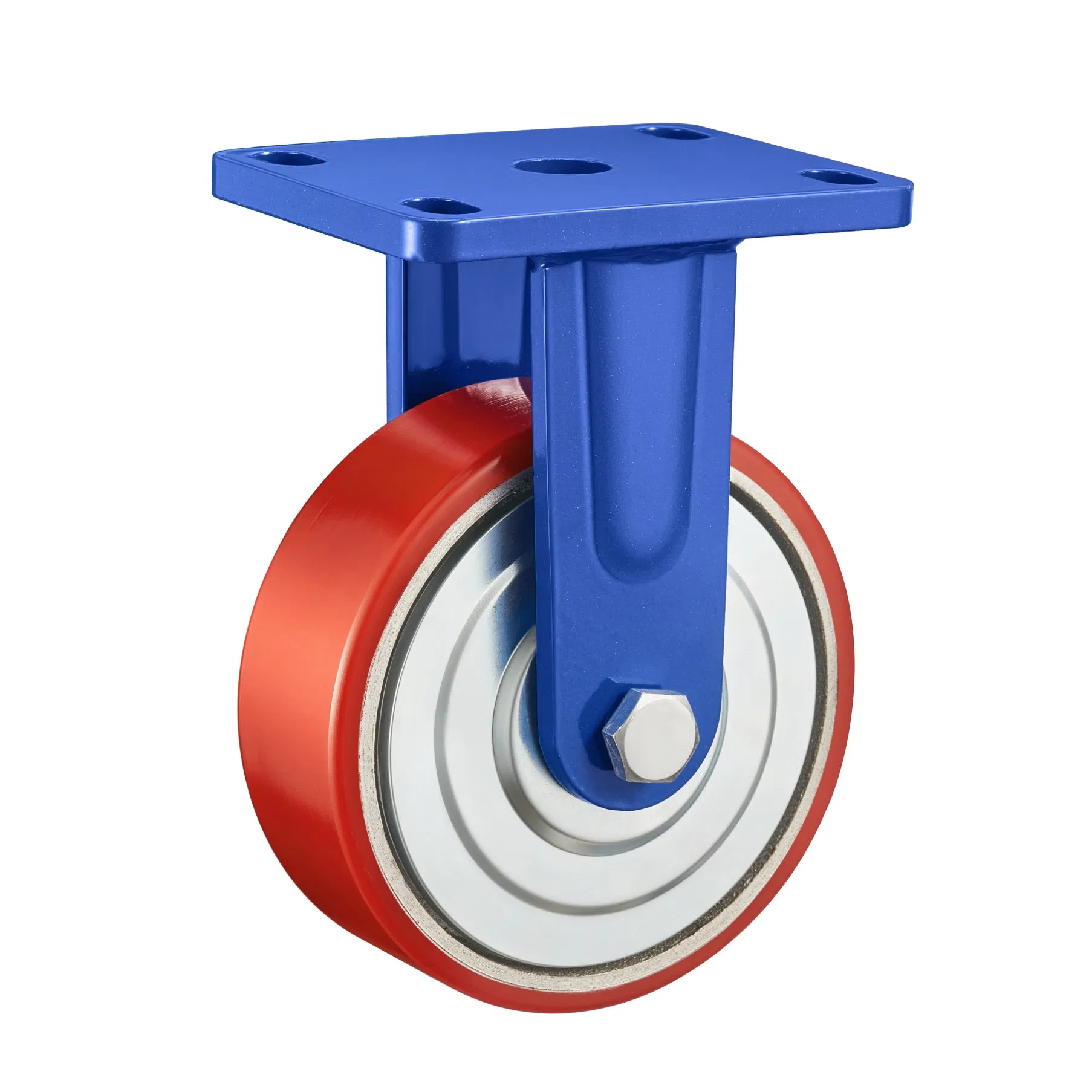 100/125/150/200mmheavy Duty Machinery Cast Iron PU Wheels Swivel Castor Trolley High Loading Wheel Caster