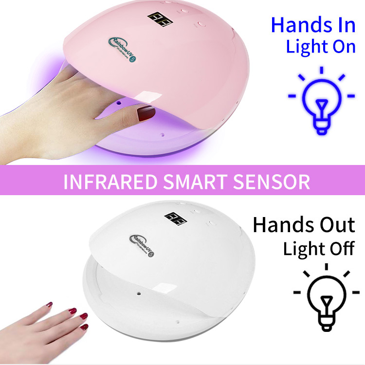 Private Label LED Nail Lamp Battery Automatic Sensor Cordless Gel Polish UV Lamp Light 60W Nail Dryer