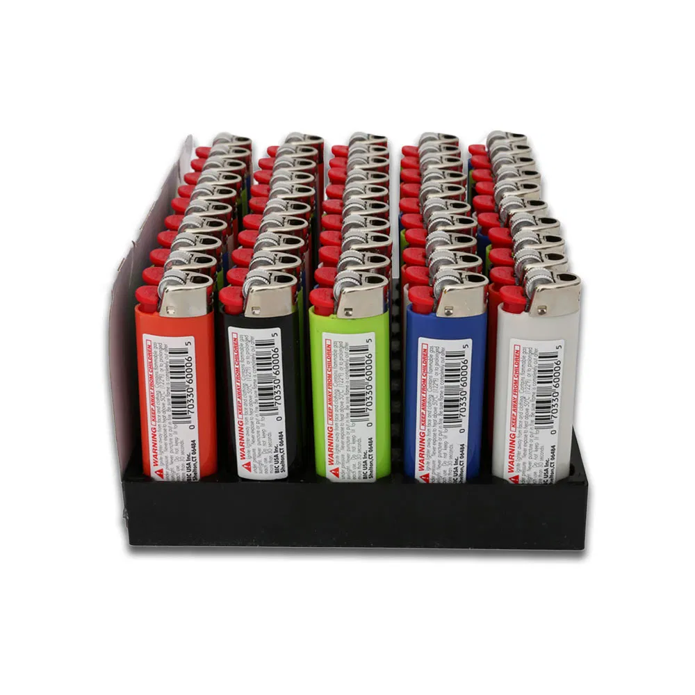 USA in-Stock Custom Logo Lighter Leak-Proof Sealed Disposable Bi Lighter