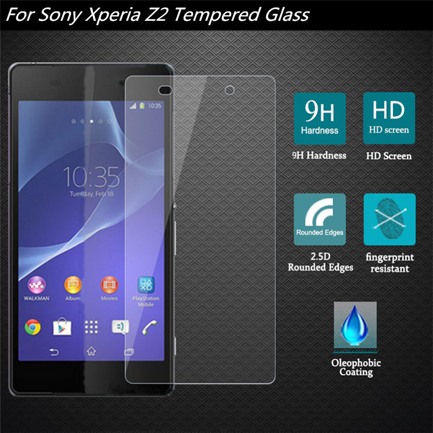 Factory Sony Xperia Z2 Full Coverage Tempered Glass Screen Protector